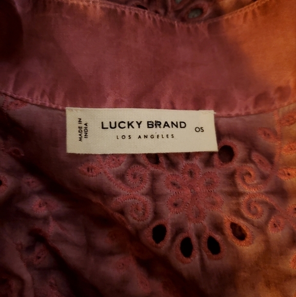 Lucky Brand Eyelet Boho Kimono O/S - Picture 7 of 10